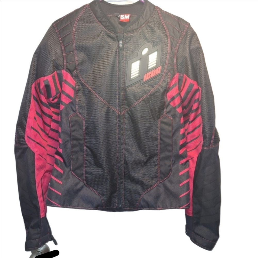 Motorcycle Jacket Black and Pink Moto Portland Oregon Woman Small
